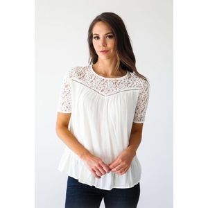 White lace top